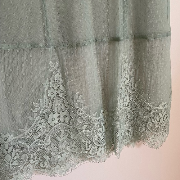 H&M Pistachio Green Lace Mini Dress - Picture 4 of 4